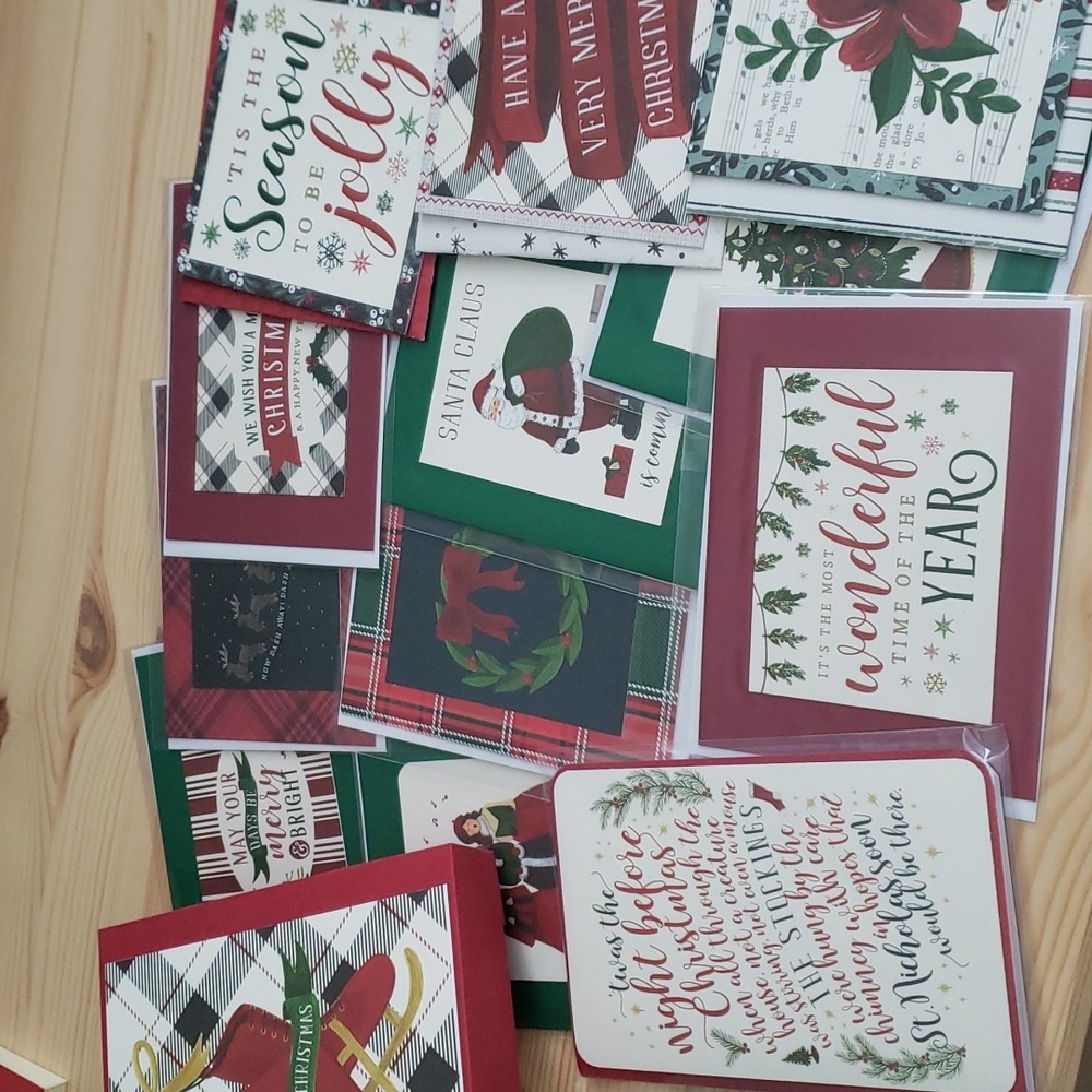 Handmade 'Twas the Night Before Christmas Cards Stationery Set